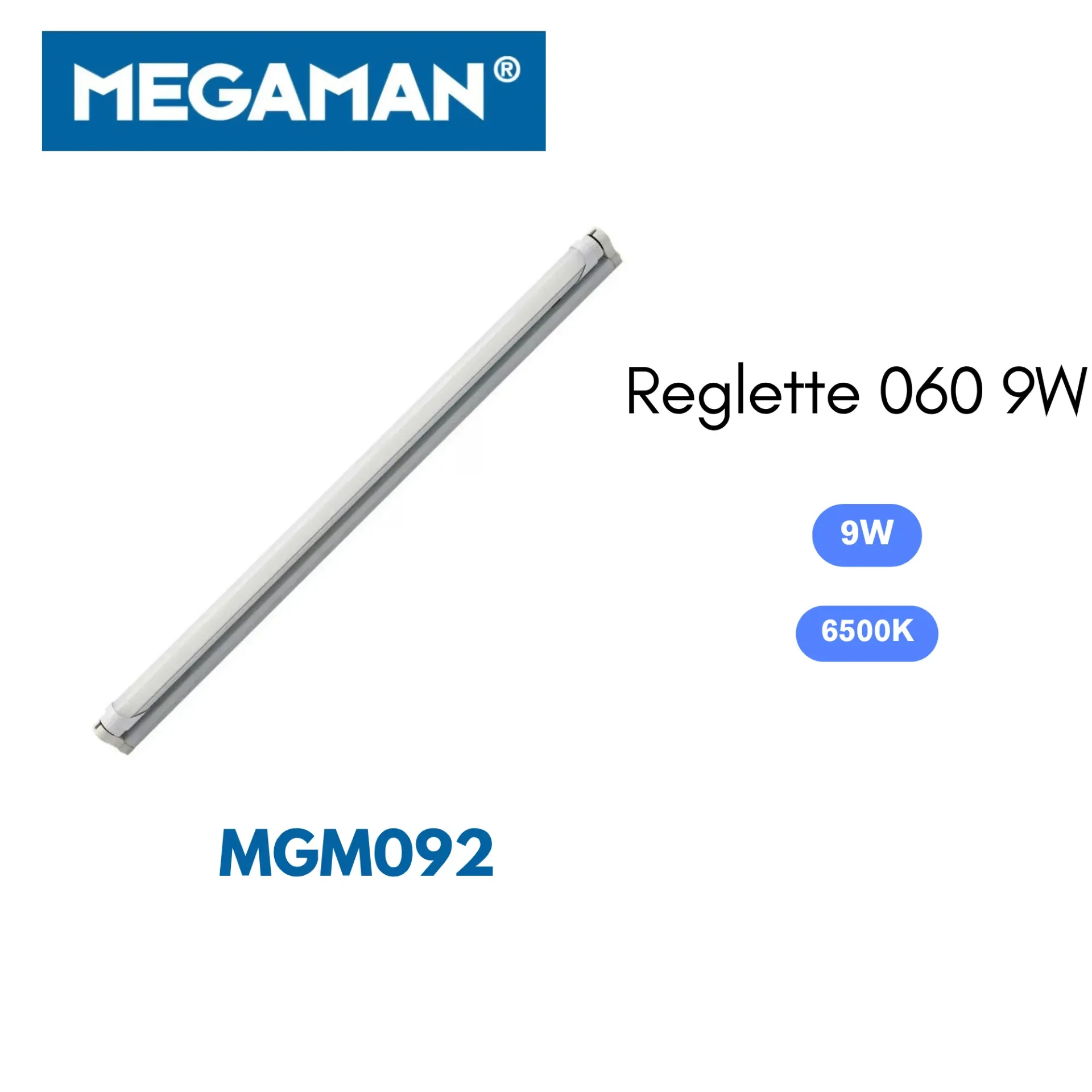 [MGM092] Reglette avec ampoule led 9w 060cm standard Megaman (20pcs/ct)