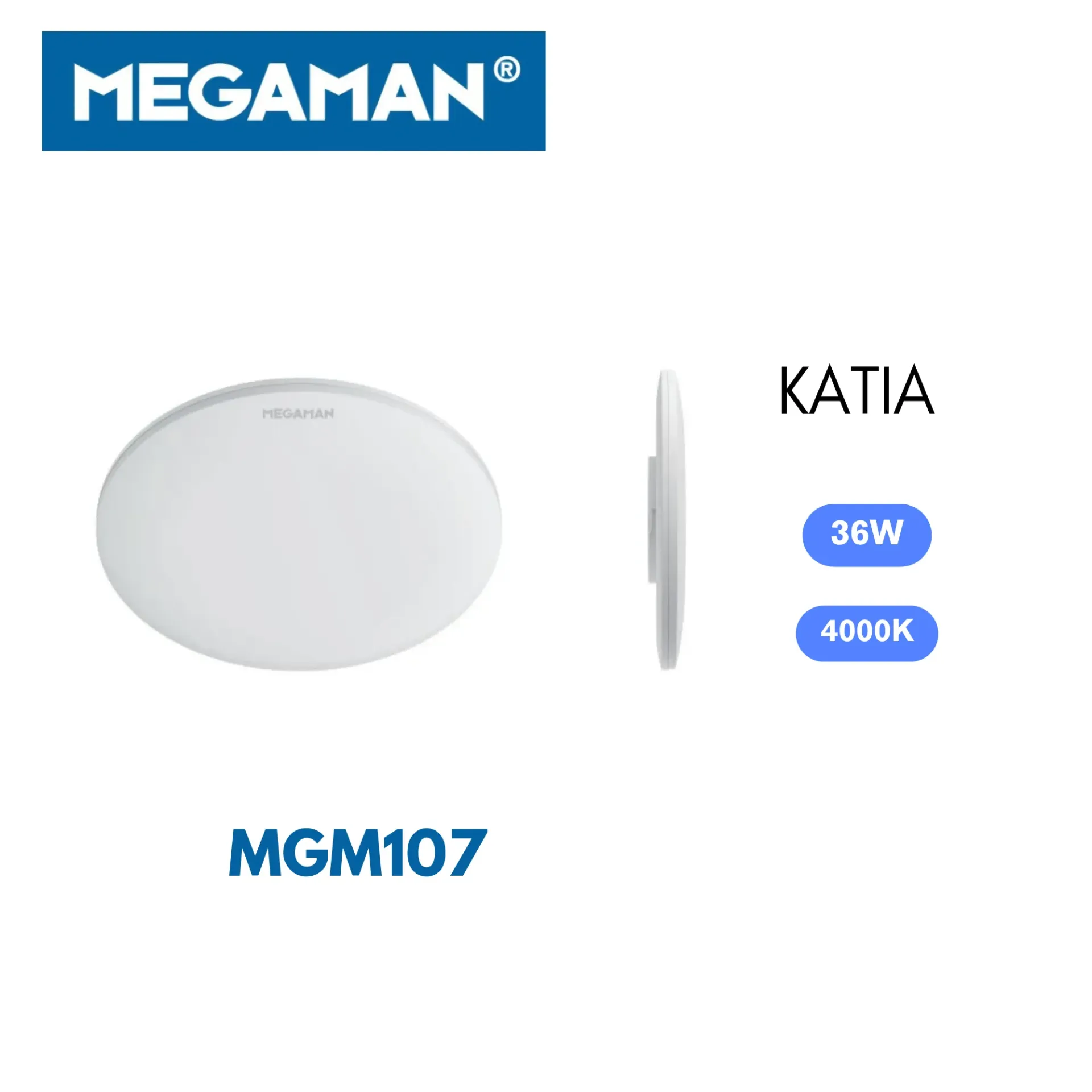 [MGM107] Globe apparent Led 36w 4000k Katia Megaman (10pcs/ct)