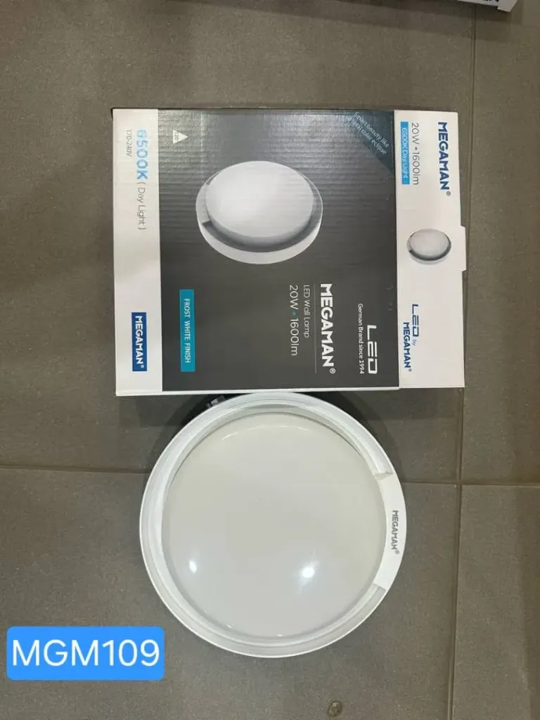 [MGM109] Globe etanche led rond 20w 6500k Cody Megaman (20pcs/ct)