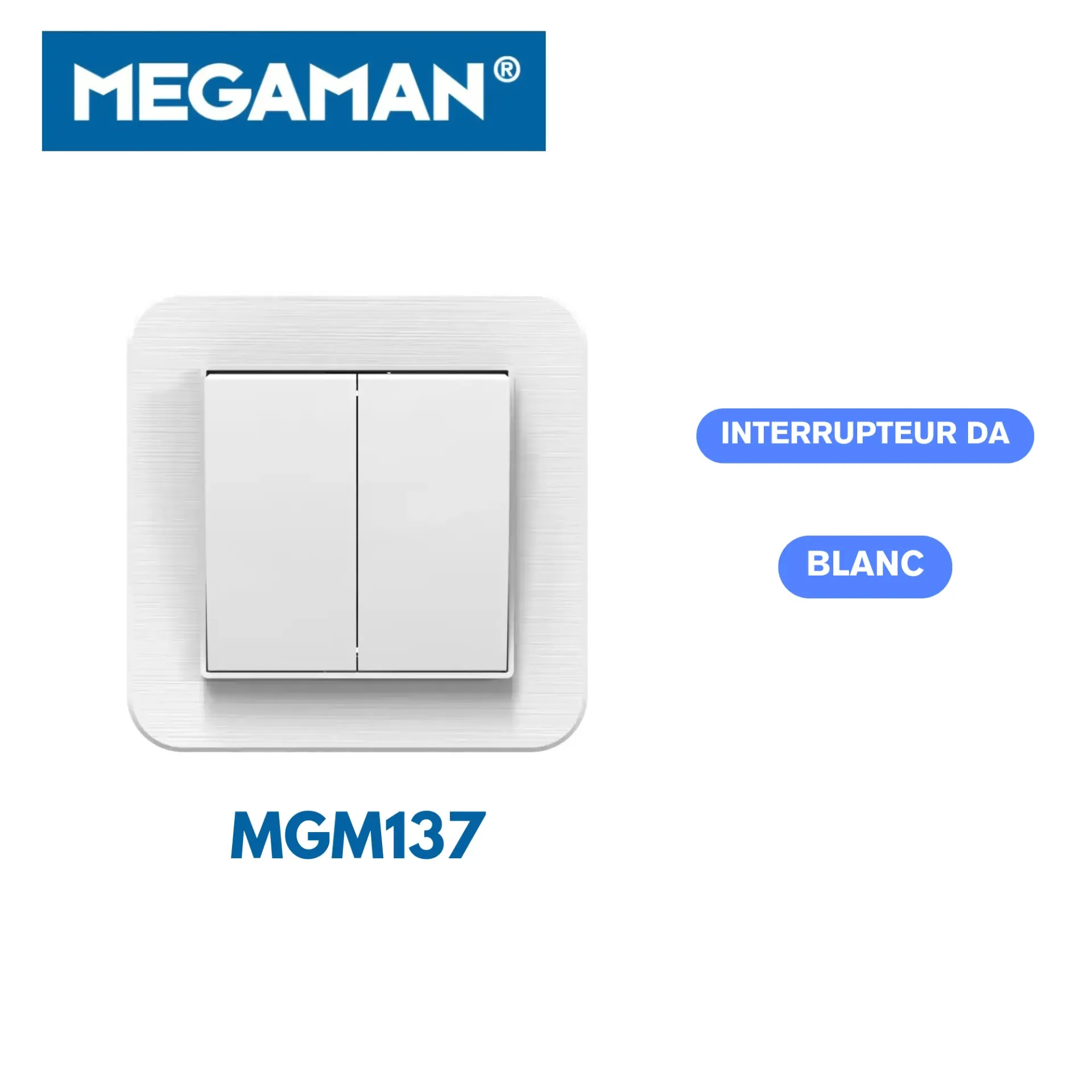 [MGM137] Interrupteur DA blanc Megaman (120pcs/ct)