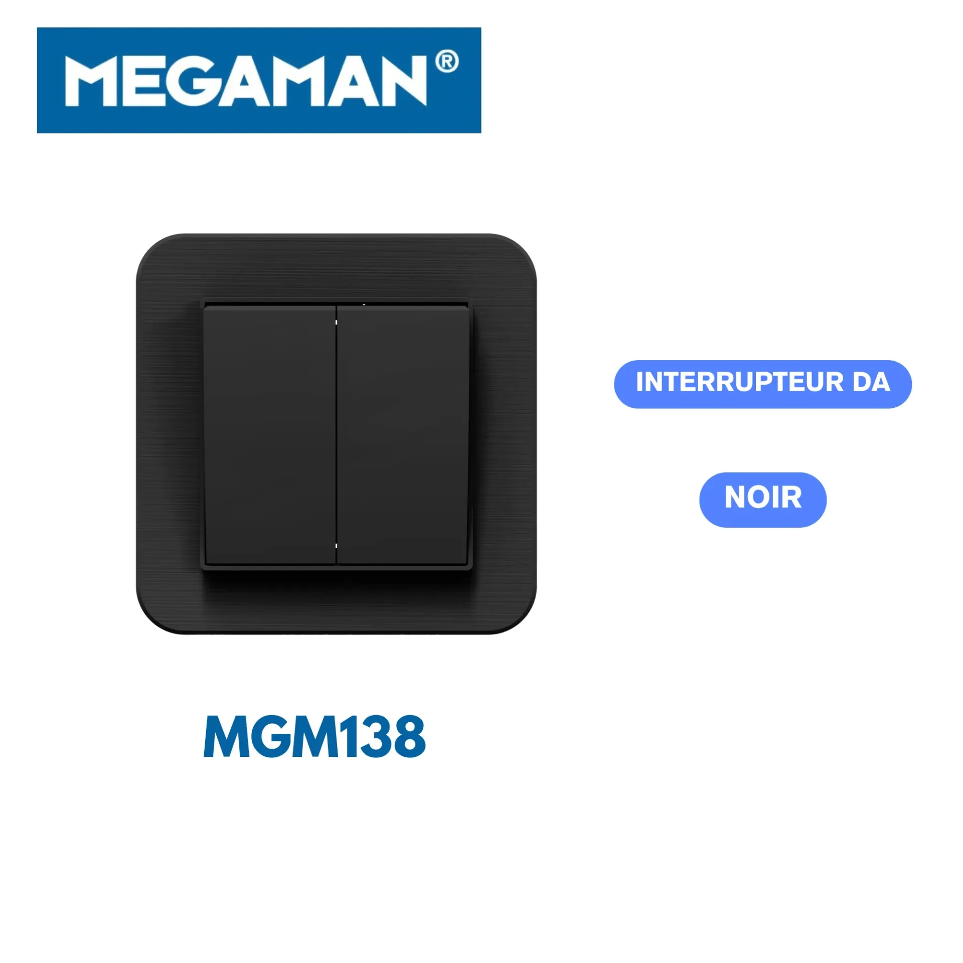 [MGM138] Interrupteur DA noir Megaman (120pcs/ct)