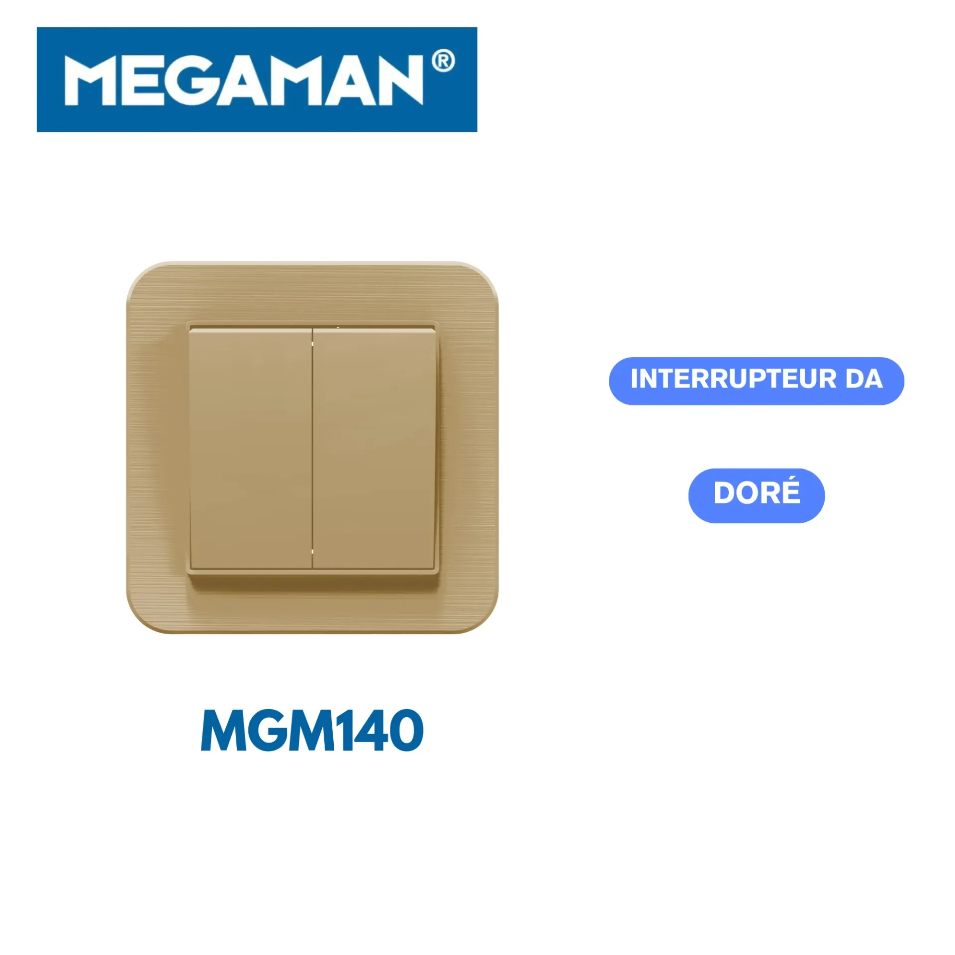 [MGM140] Interrupteur DA gold Megaman (120pcs/ct)