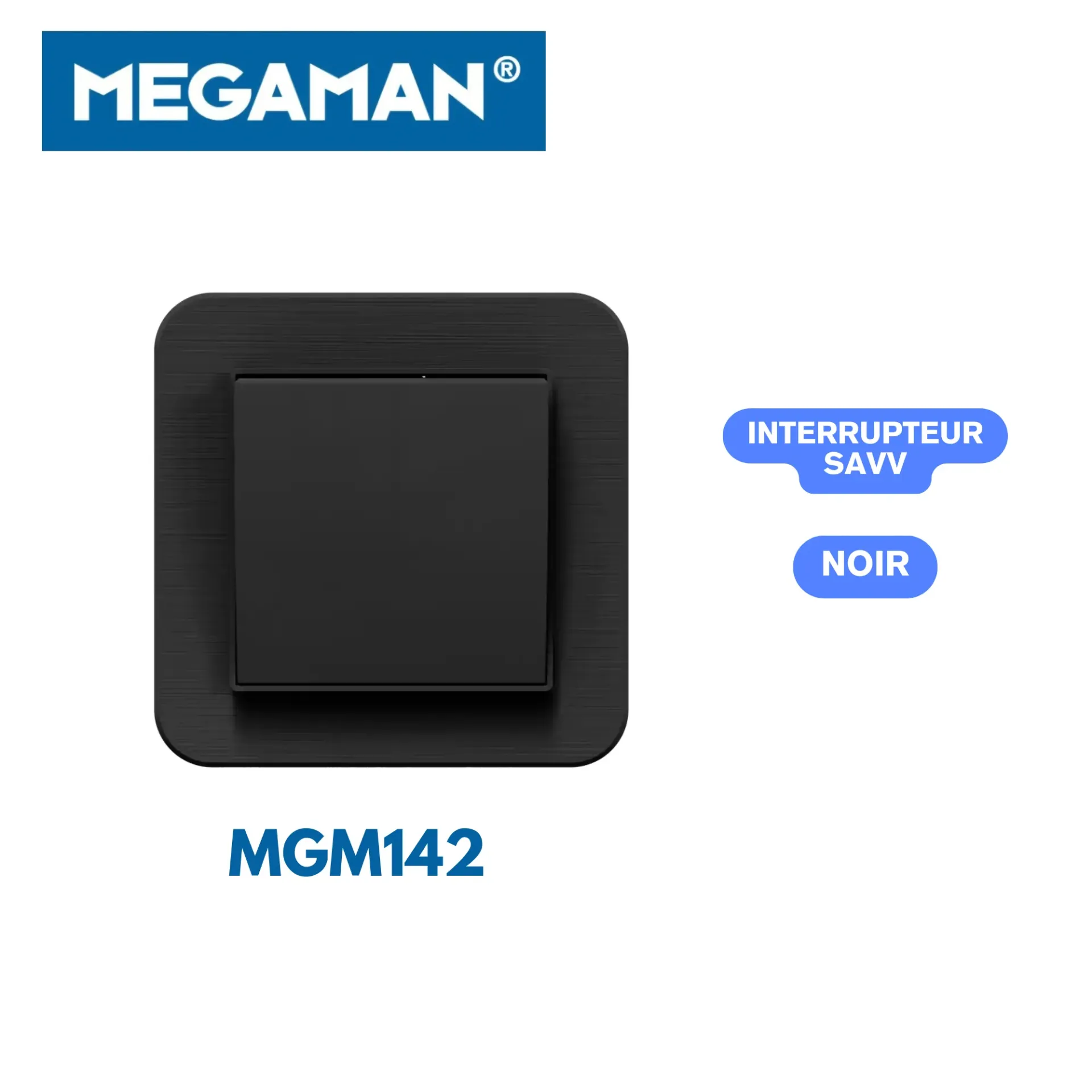 [MGM142] Interrupteur SAVV noir Megaman (120pcs/ct)