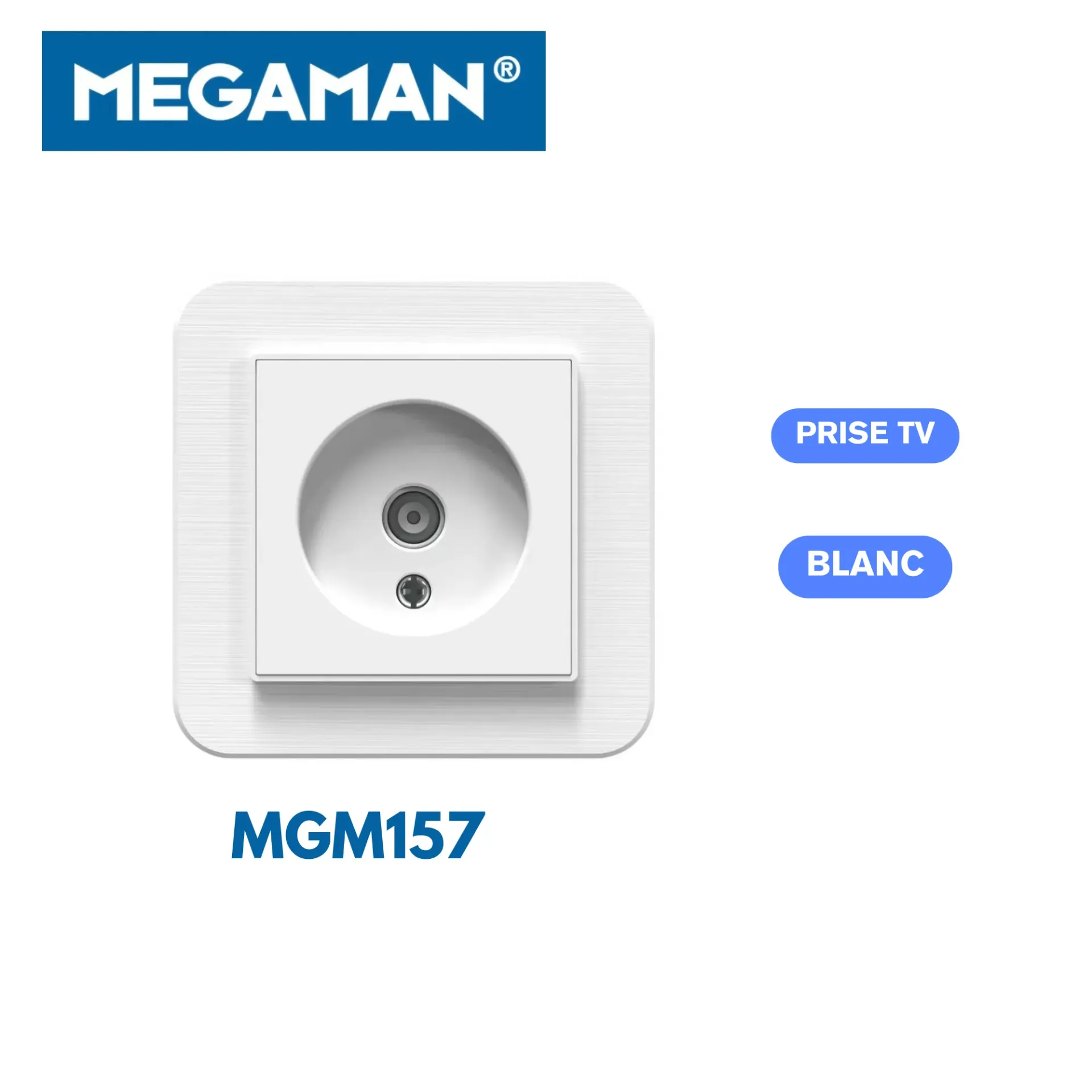 [MGM157] Prise TV blanc Megaman (120pcs/ct)