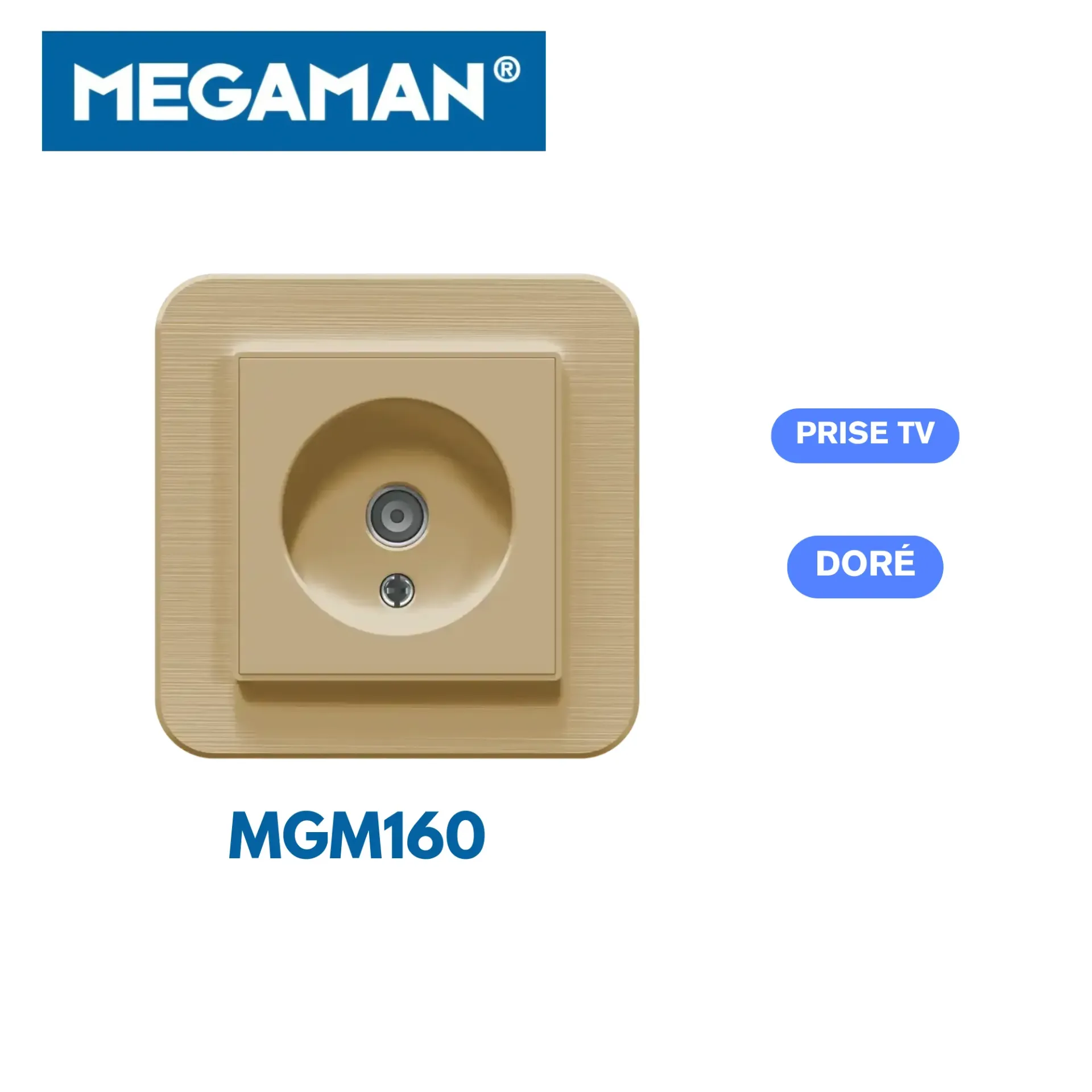 [MGM160] Prise TV gold Megaman (120pcs/ct)