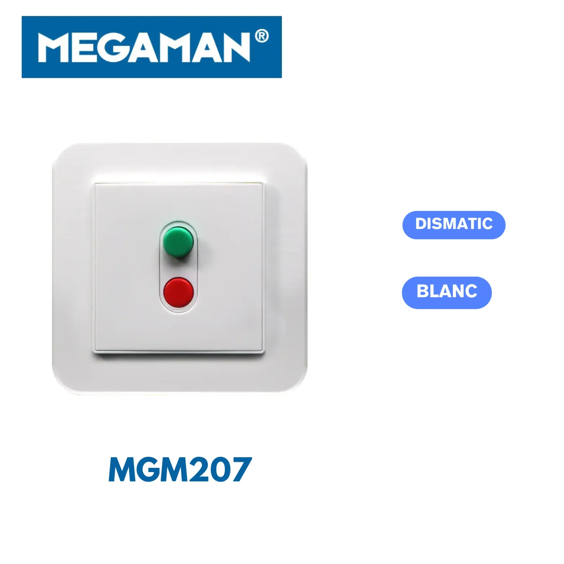 [MGM207] Disjoncteur thermique dismatic blanc MEGAMAN (96PCS/CT)