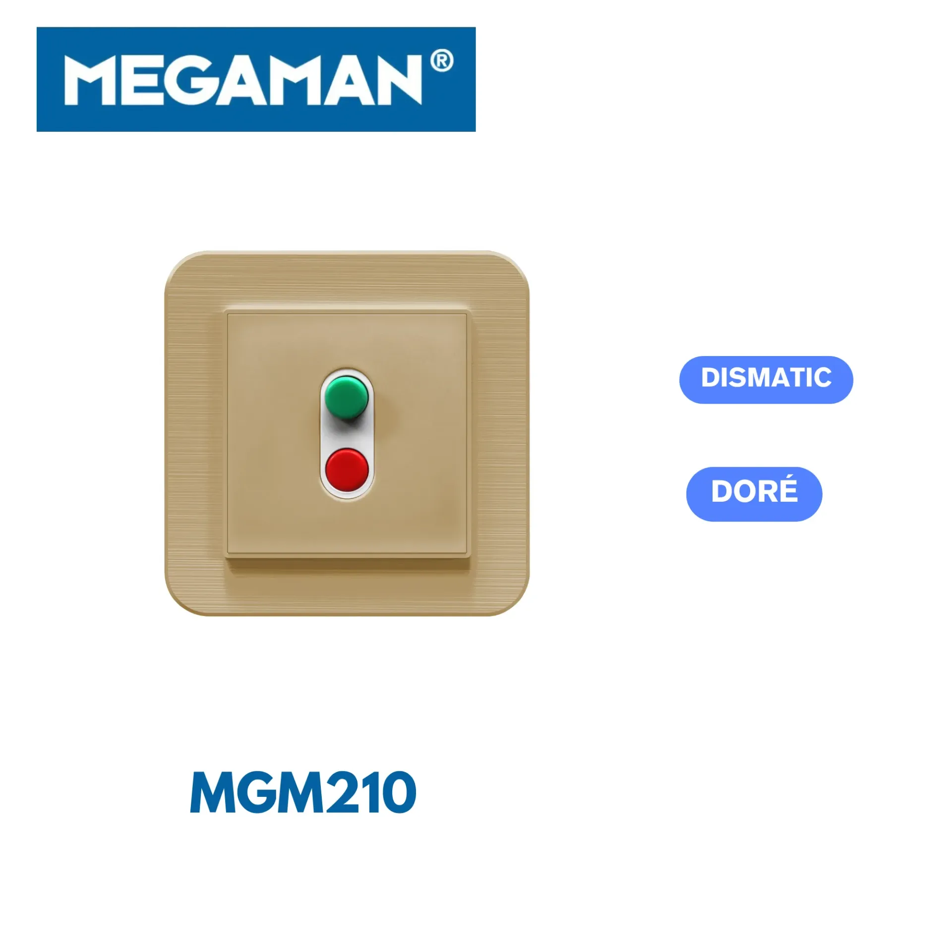 [MGM210] Disjoncteur thermique dismatic gold MEGAMAN (96PCS/CT)