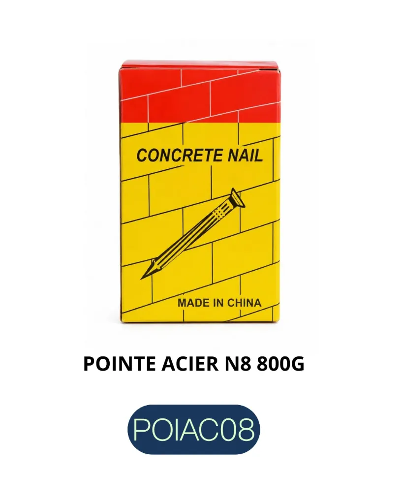 [POIAC08] POINTE ACIER N 8 (X25PCS)