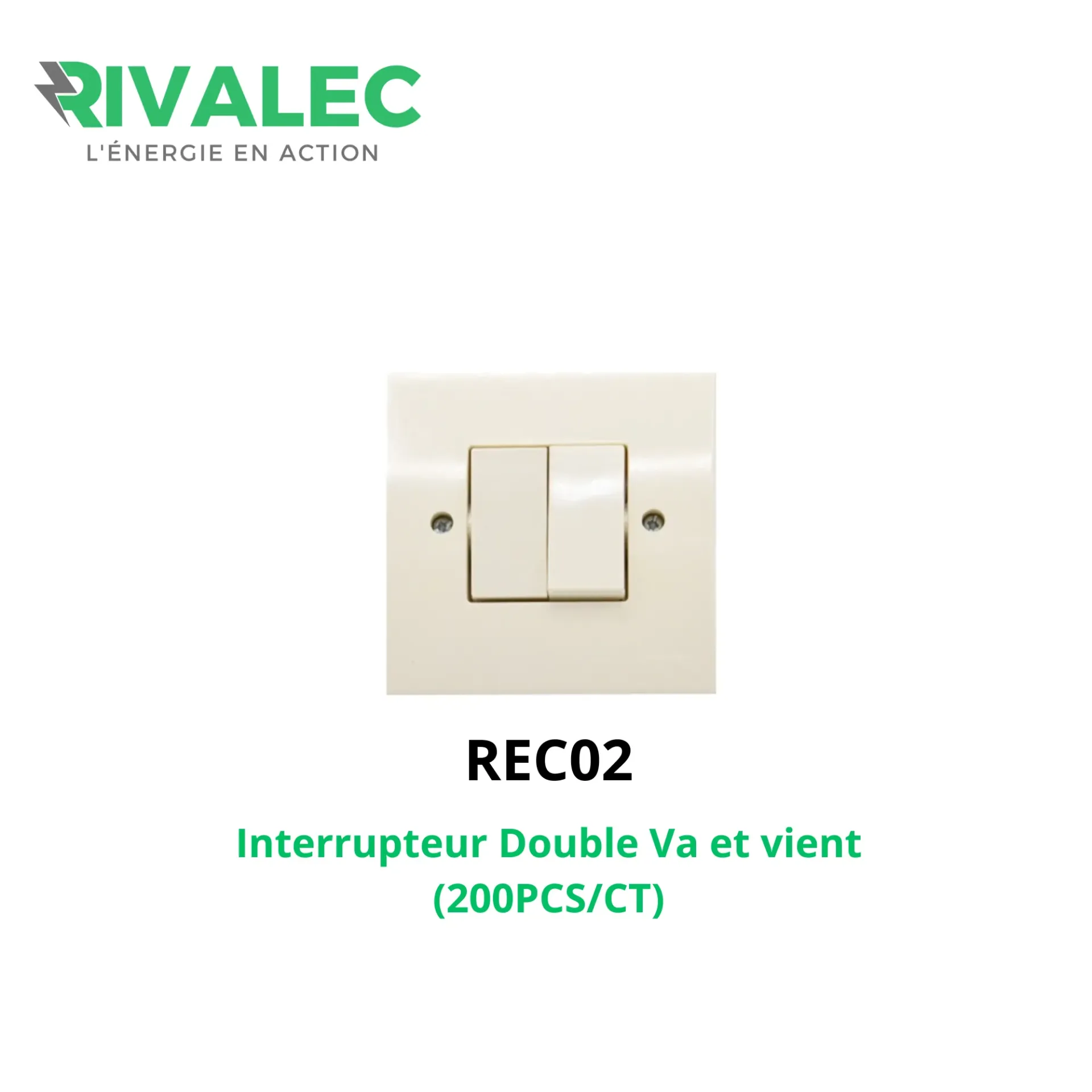 [REC02] Interrupteur DAVV RIVALEC Y5222/20A (200pcs/ct)