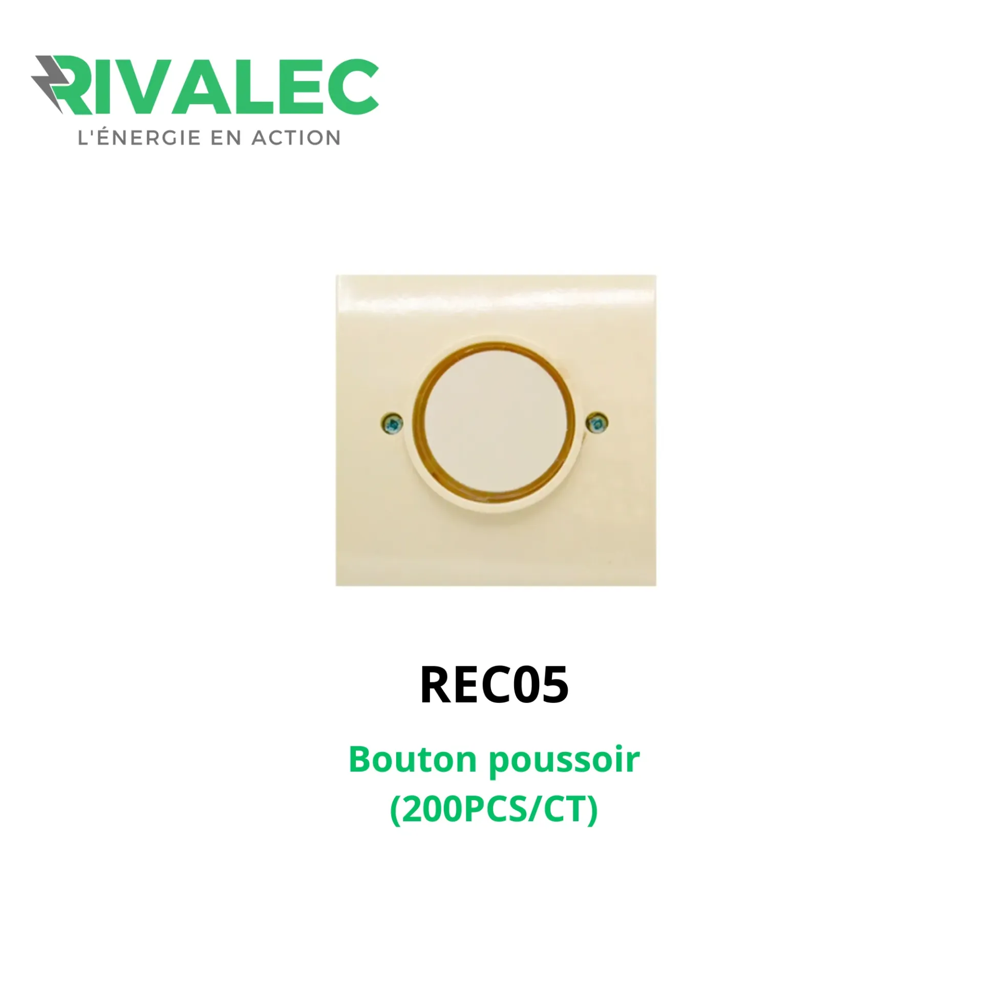 [REC05] Bouton poussoir RIVALEC Y5221/00 (200pcs/ct)
