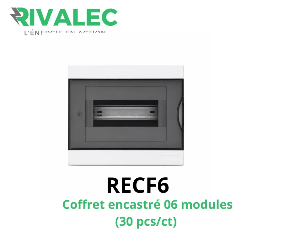 [RECF06] Coffret encastre 06 Modules RIVALEC (30pcs/ct)
