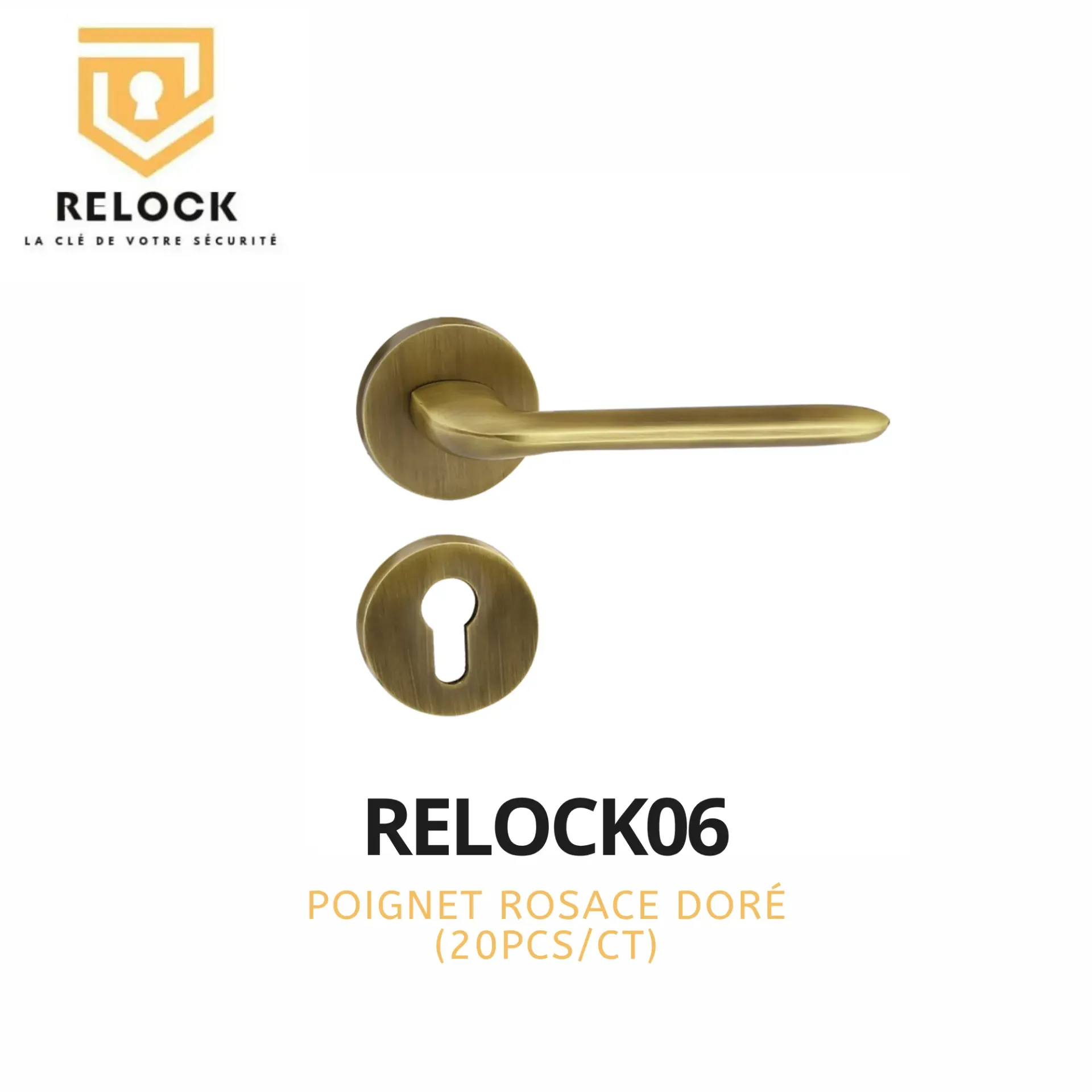 [RELOCK06] SERRURE ALU POIGNET ROSACE RELOCK 06(20PCS/CTS)