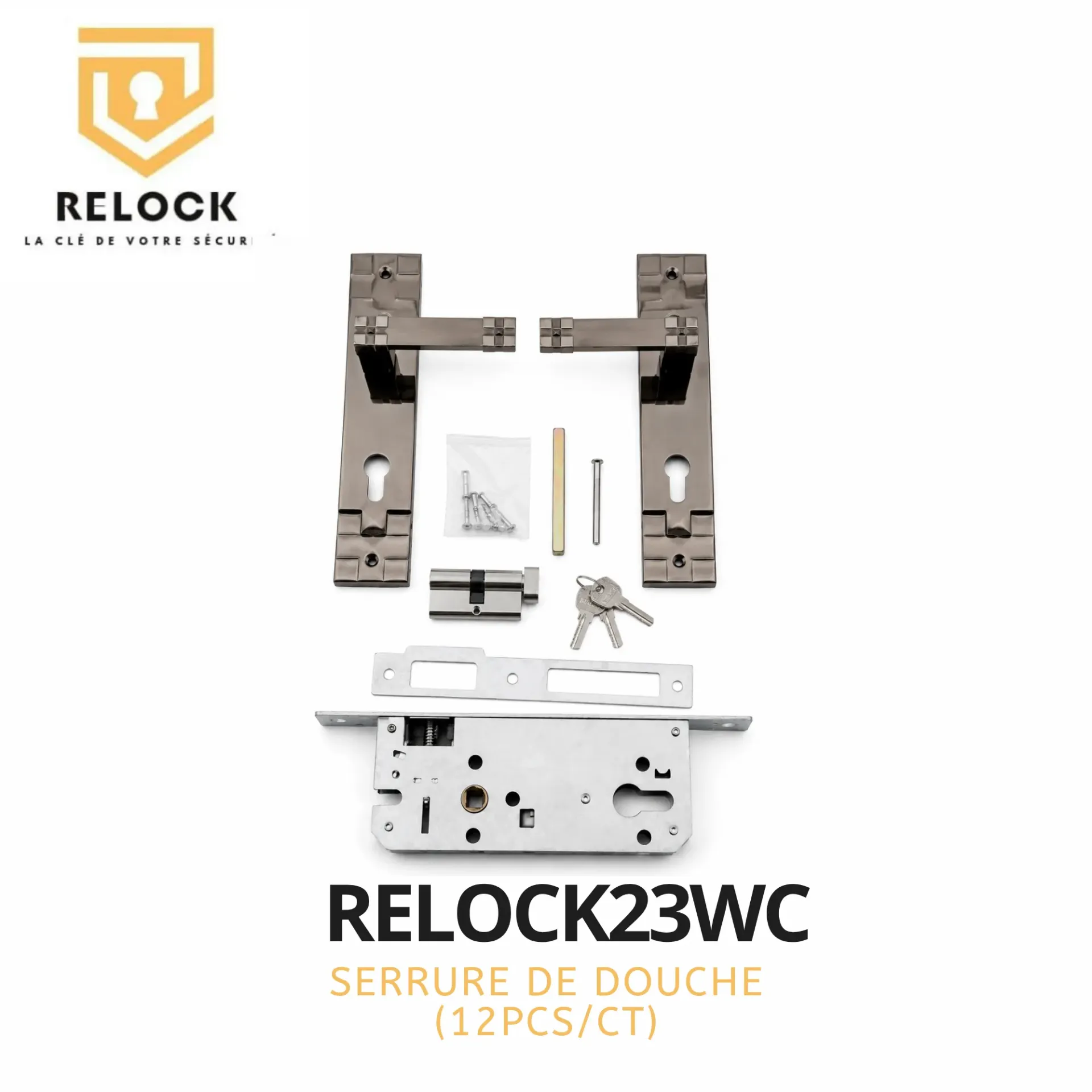 [RELOCK23WC] SERRURE WC RELOCK 23 (12PCS/CT)