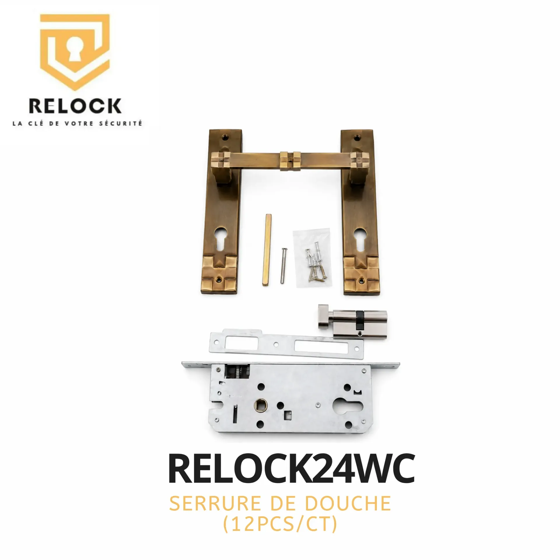 [RELOCK24WC] SERRURE WC RELOCK 24 (12PCS/CT)