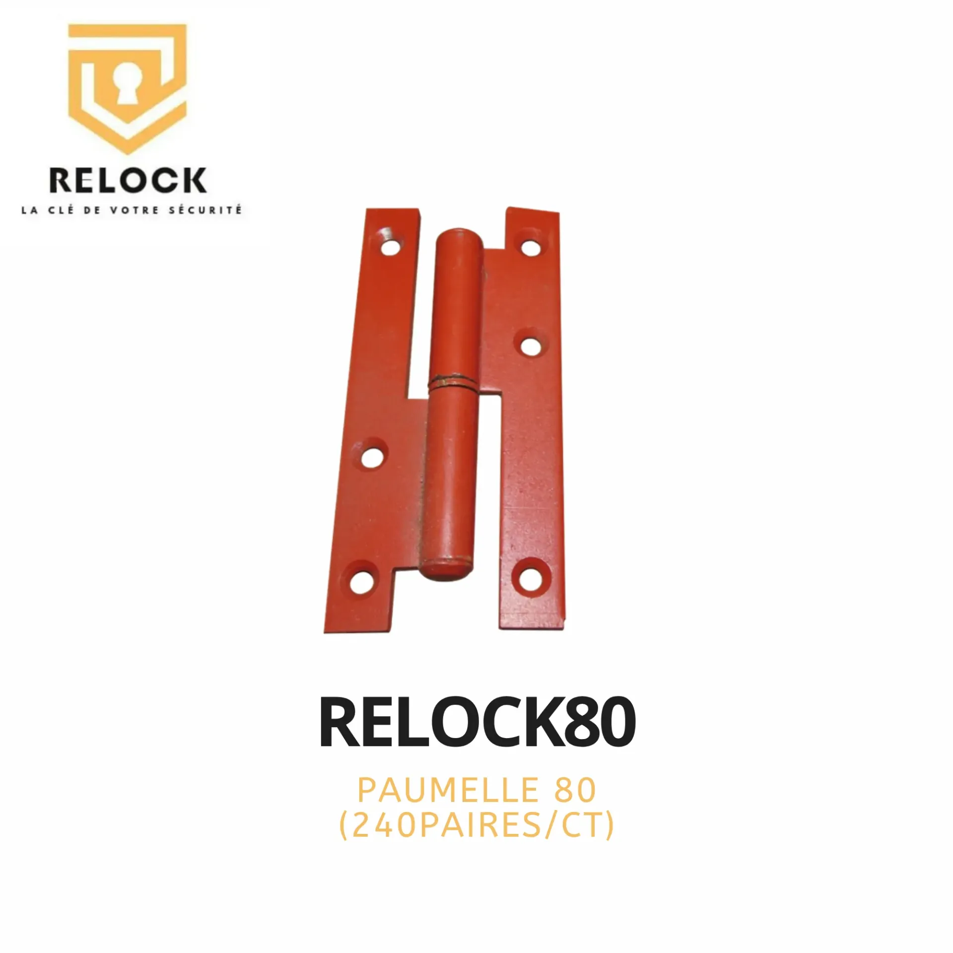 [RELOCK80] CTN Paumelle 80 RELOCK (240paire/ctn)