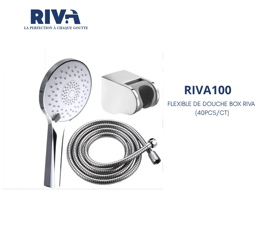 [RIVA100] FLEXIBLE DE DOUCHE BOX RIVA 100 (40PCS/CT)