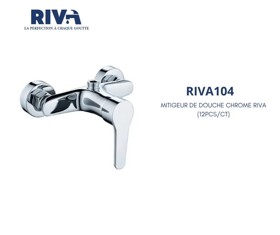 [RIVA104] MITIGEUR DE DOUCHE CHROME RIVA 104 (12PCS/CT)
