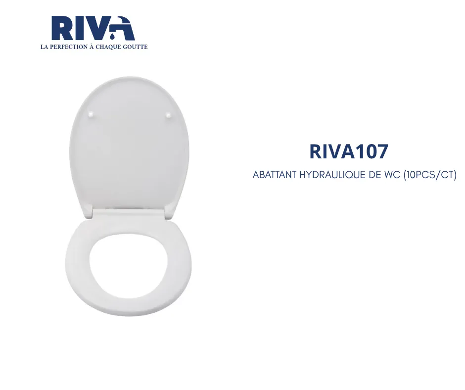 [RIVA107] ABATTANT HYDRAULIQUE RIVA (10PCS/CT)