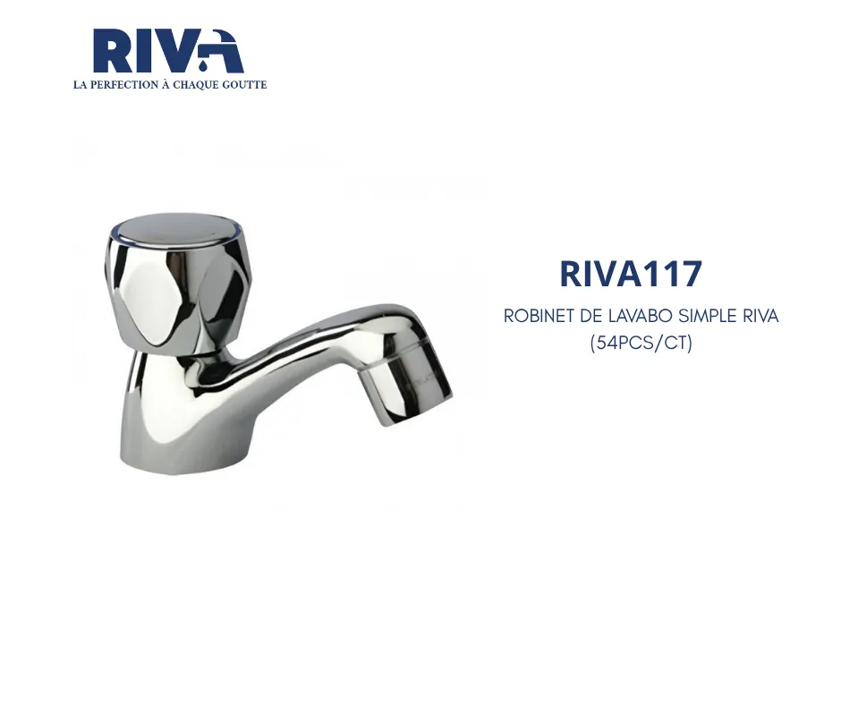 [RIVA117] Robinet de lavabo simple Riva (54pcs/ct)