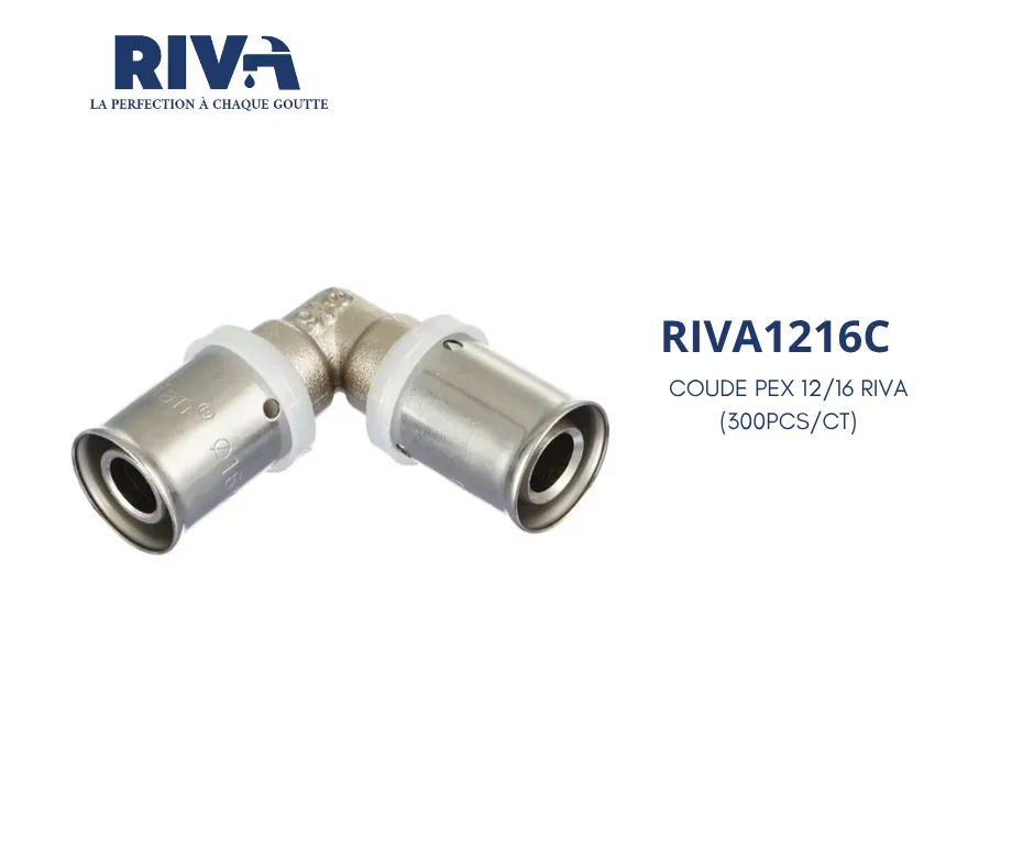 [RIVA1216C] Coude pex 12/16 RIVA (300PCS/CT)