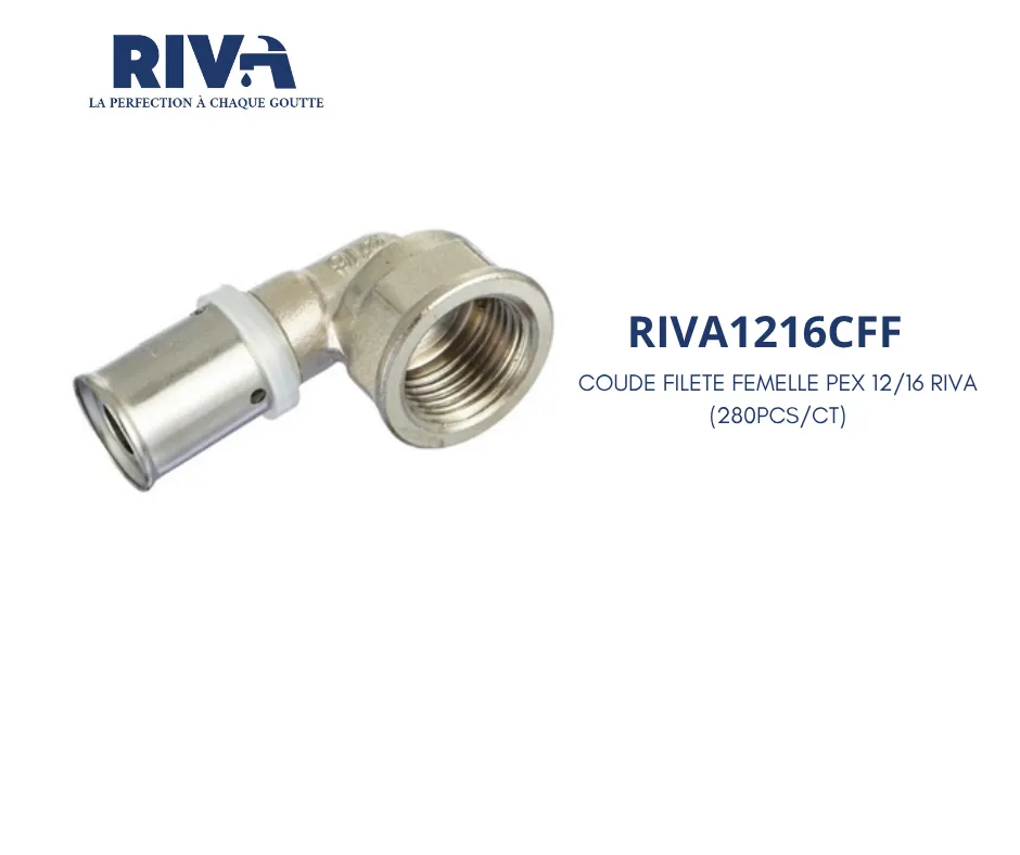 [RIVA1216CFF] Coude filete femelle pex12/16 RIVA (280PCS/CT)
