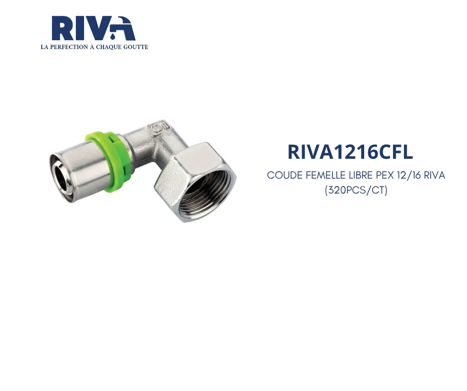 [RIVA1216CFL] Coude filete libre pex 12/16 RIVA (320pcs/ct)