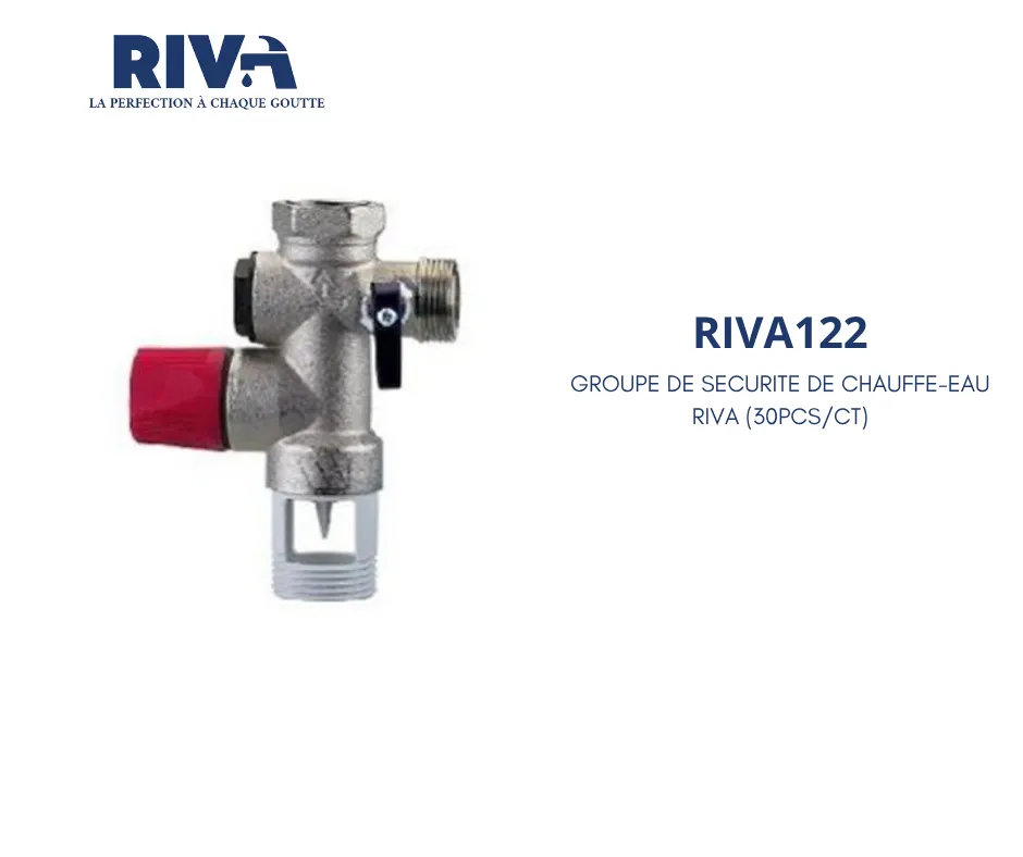 [RIVA122] GROUPE DE SECURITE DE CHAUFFE-EAU RIVA (30PCS/CT)