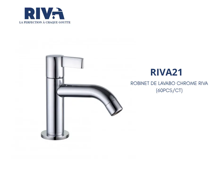 [RIVA21] ROBINET DE LAVABO CHROME RIVA (60PCS/CT)