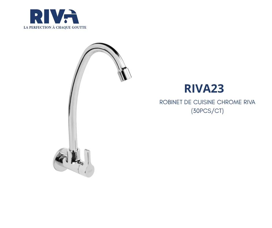 [RIVA23] ROBINET DE CUISINE CHROME RIVA (30PCS/CT)