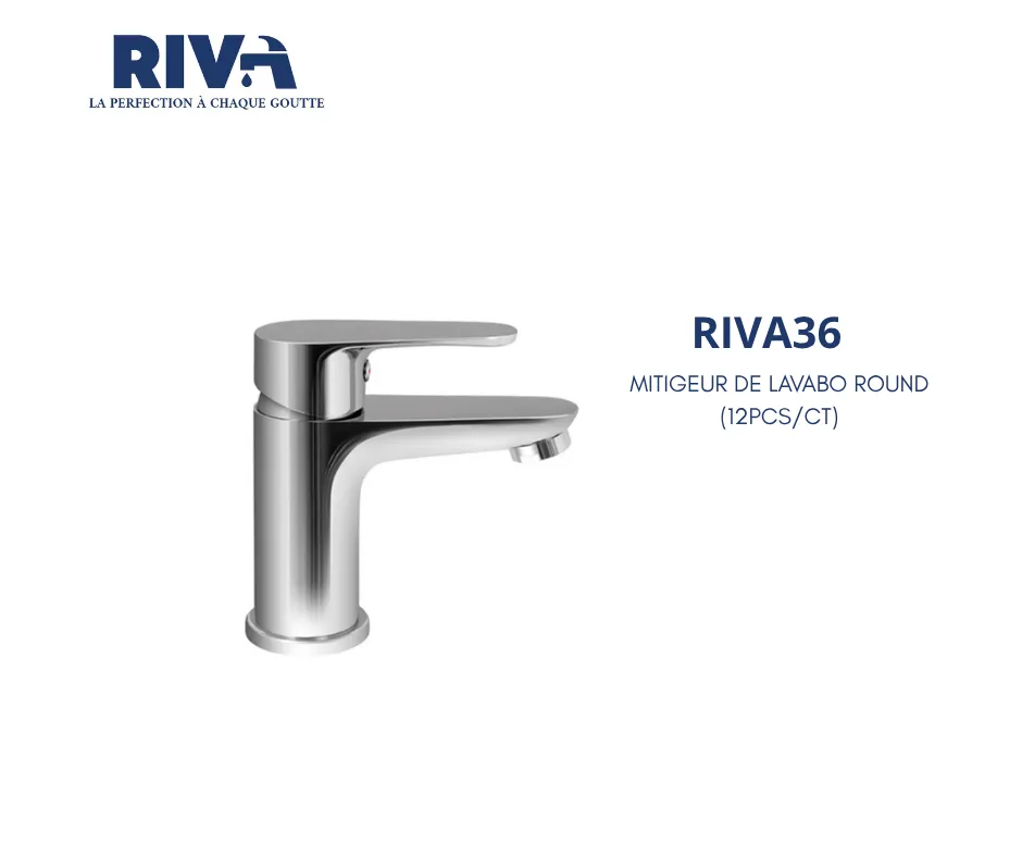 [RIVA36] MITIGEUR DE LAVABO ROUND RIVA 36 (12PCS/CT)