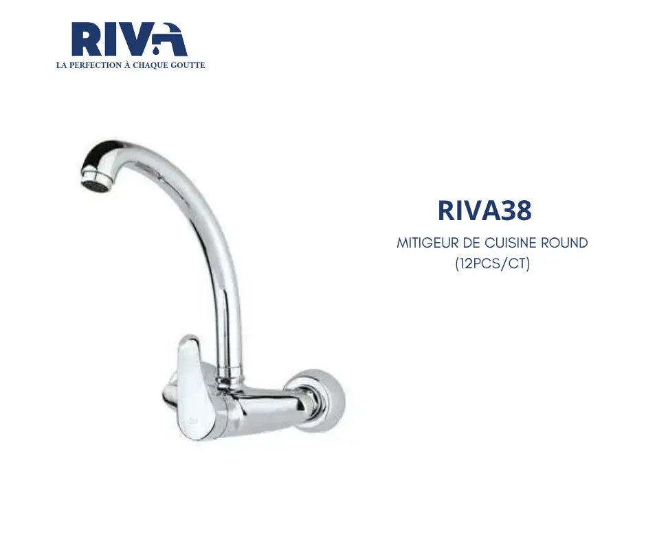 [RIVA38] MITIGEUR DE CUISINE MURAL ROUND RIVA 38 (12PCS/CT)