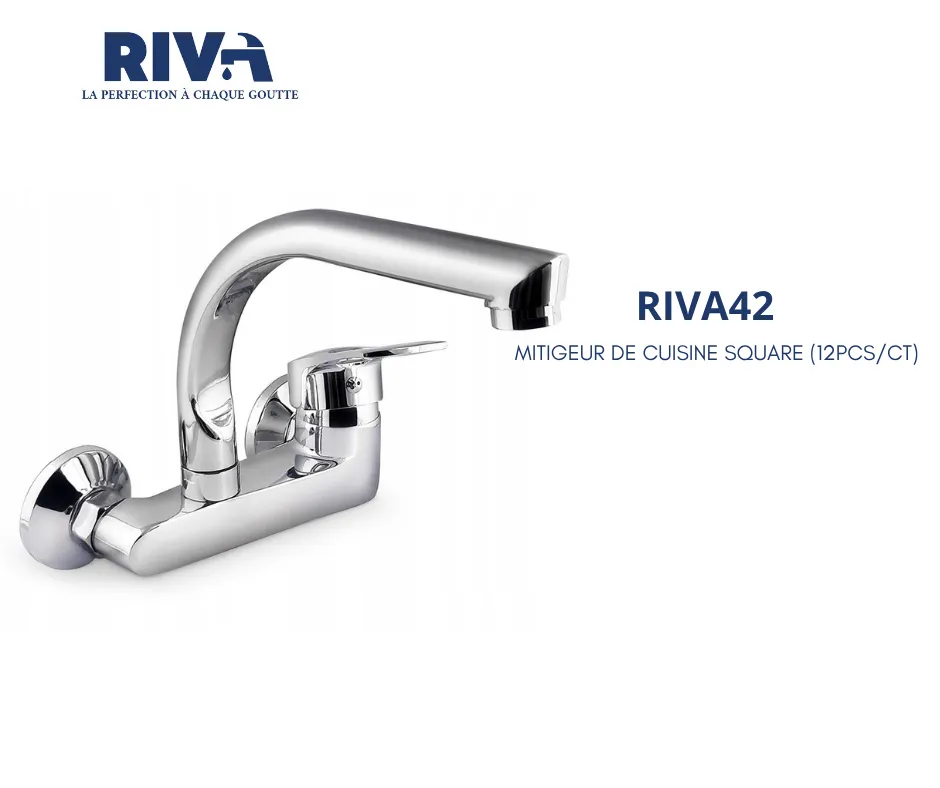[RIVA42] MITIGEUR DE CUISINE MURALE SQUARE RIVA 42 (12PCS/CT)