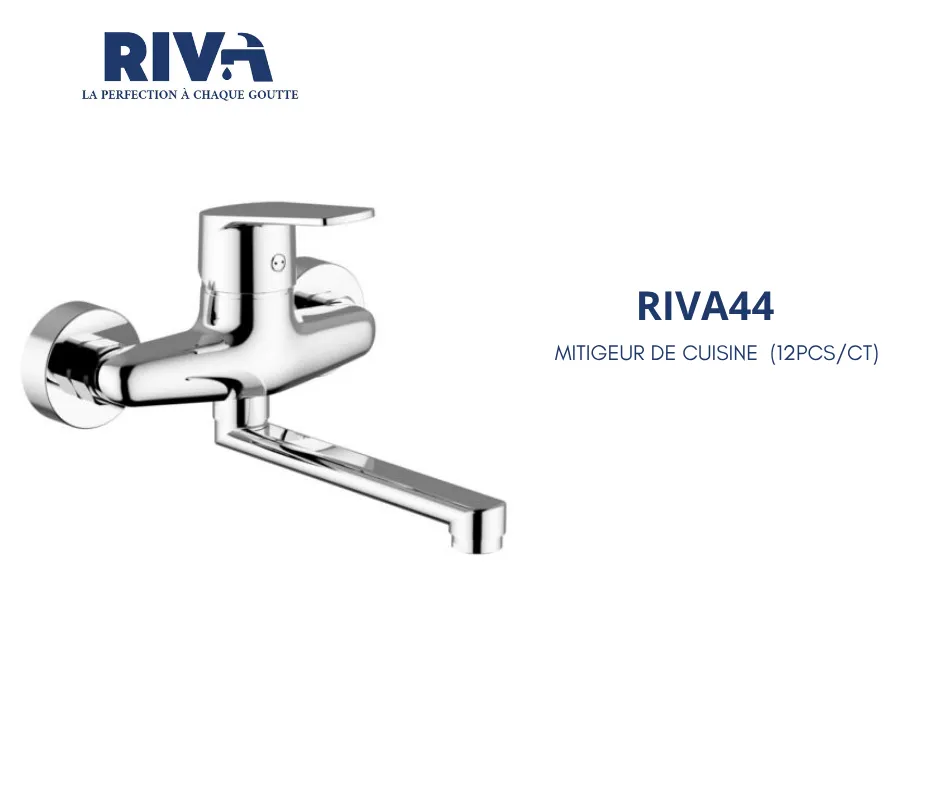 [RIVA44] MITIGEUR DE CUISINE BEC BAS RIVA 44 (12PCS/CT)
