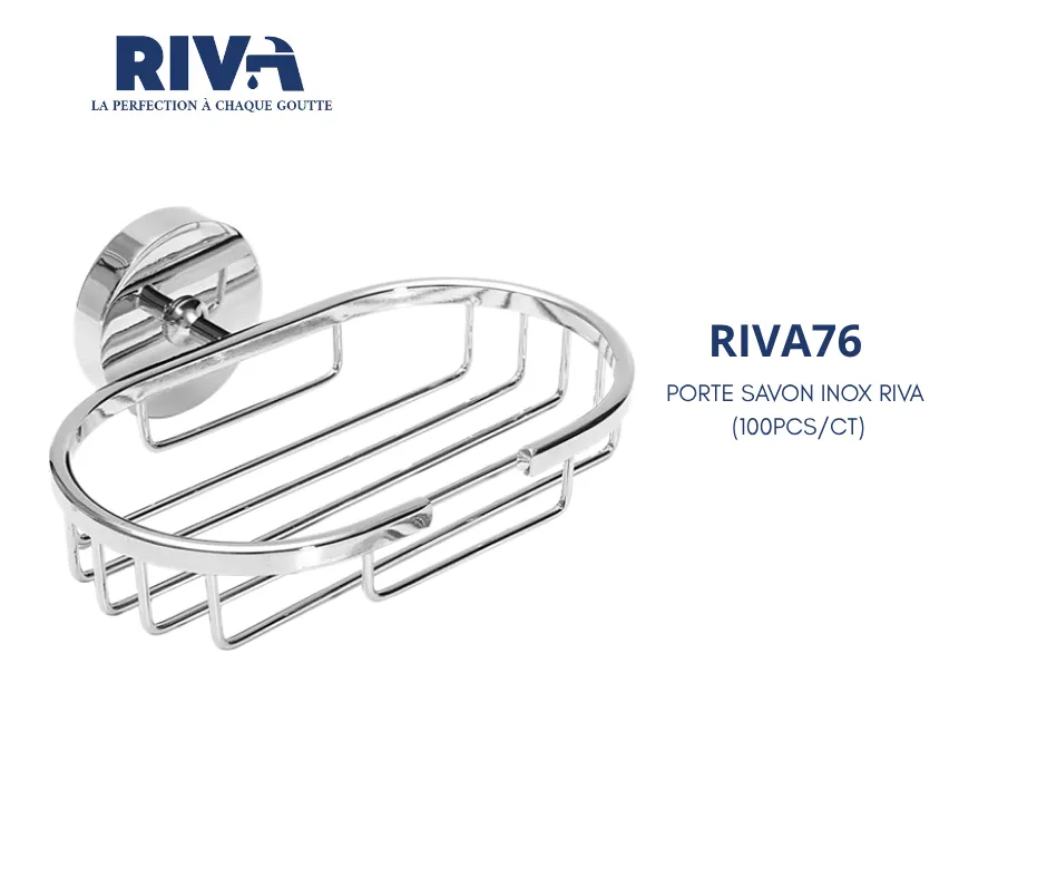 [RIVA76] PORTE SAVON INOX CHROME RIVA (100PCS/CT)