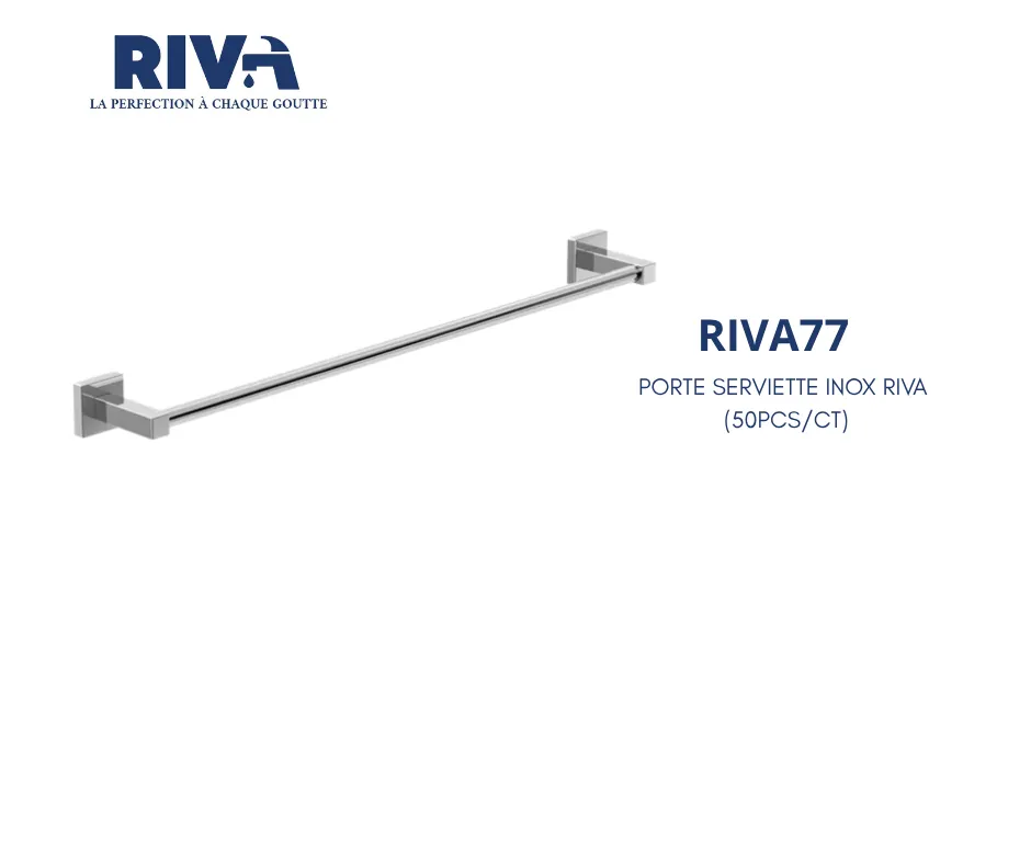 [RIVA77] PORTE SERVIETTE SIMPLE INOX CHROME RIVA (50PCS/CT)