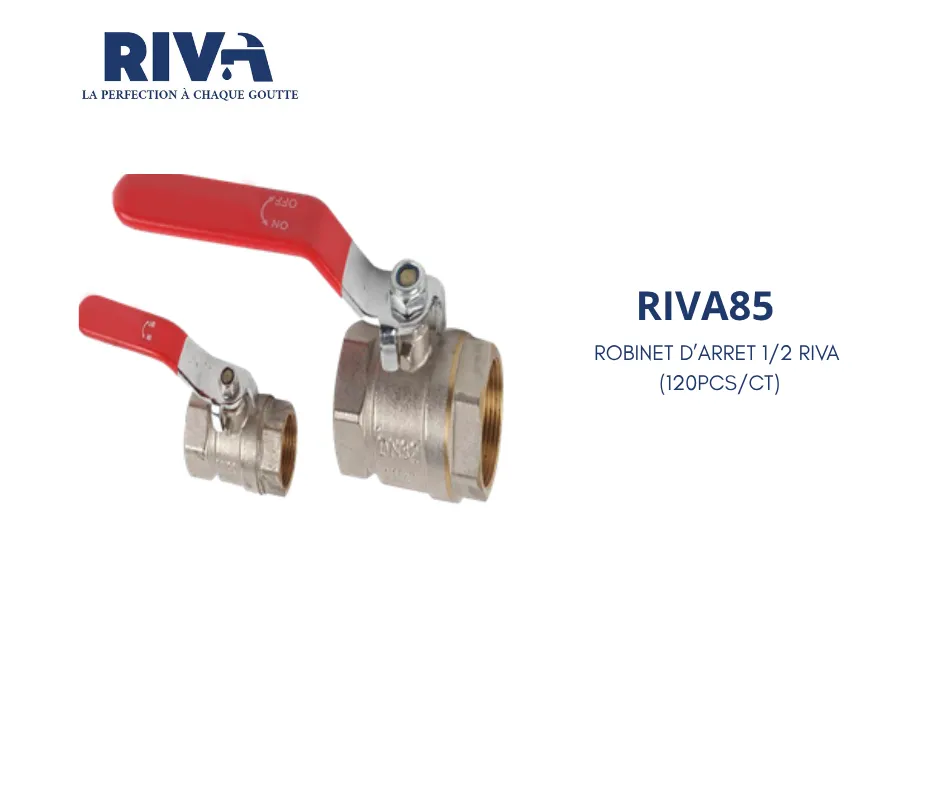 [RIVA85] ROBINET D'ARRET 1/2 RIVA (120PCS/CT)