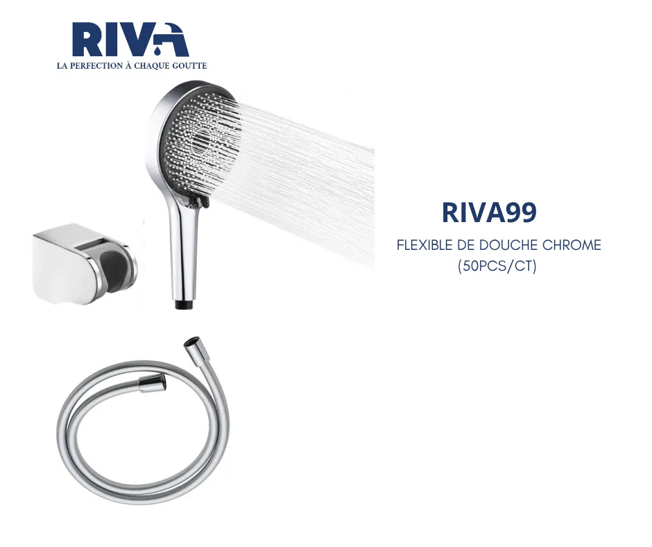 [RIVA99] FLEXIBLE DE DOUCHE luxe RIVA 99 (50PCS/CT)