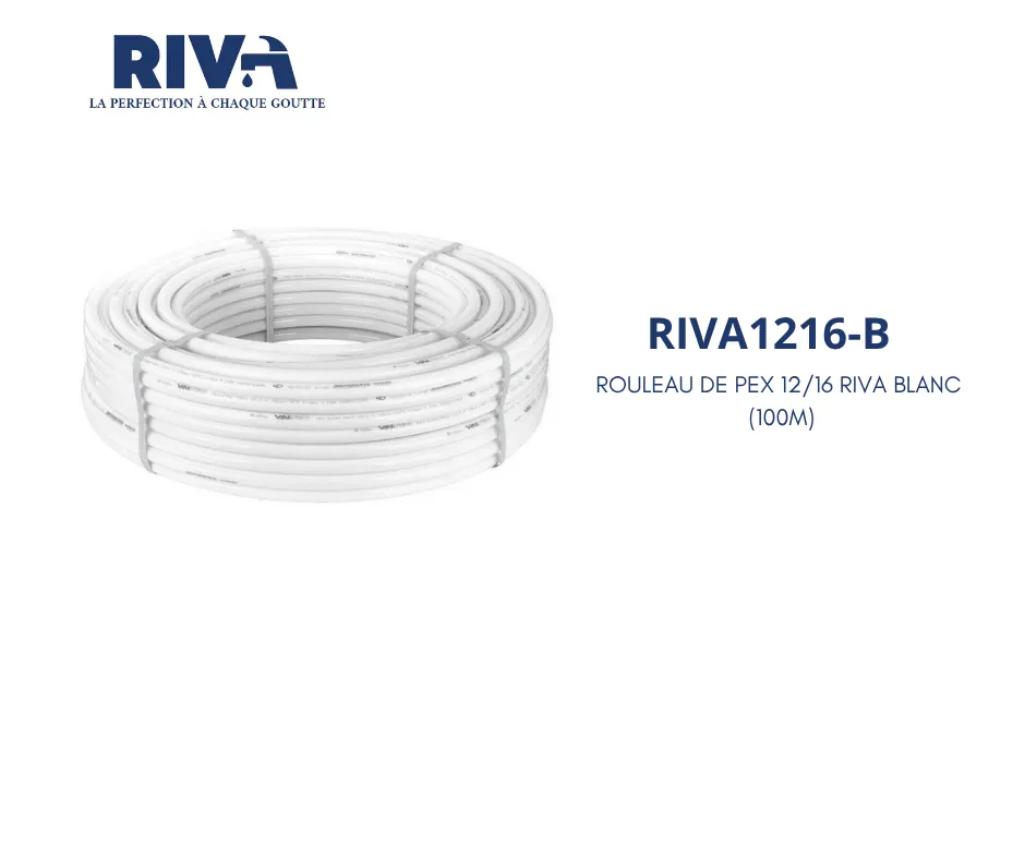 [RIVA1216-B] Rouleaux pex 12/16 100m BLANC RIVA  
