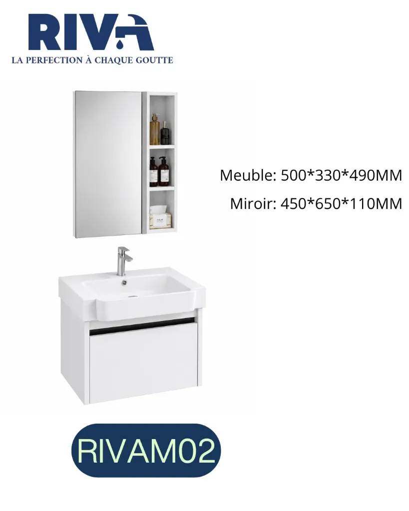 [RIVAM02] Meuble de douche en alu 155-50