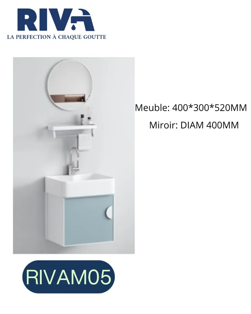 [RIVAM05] Meuble de douche en alu 131-40