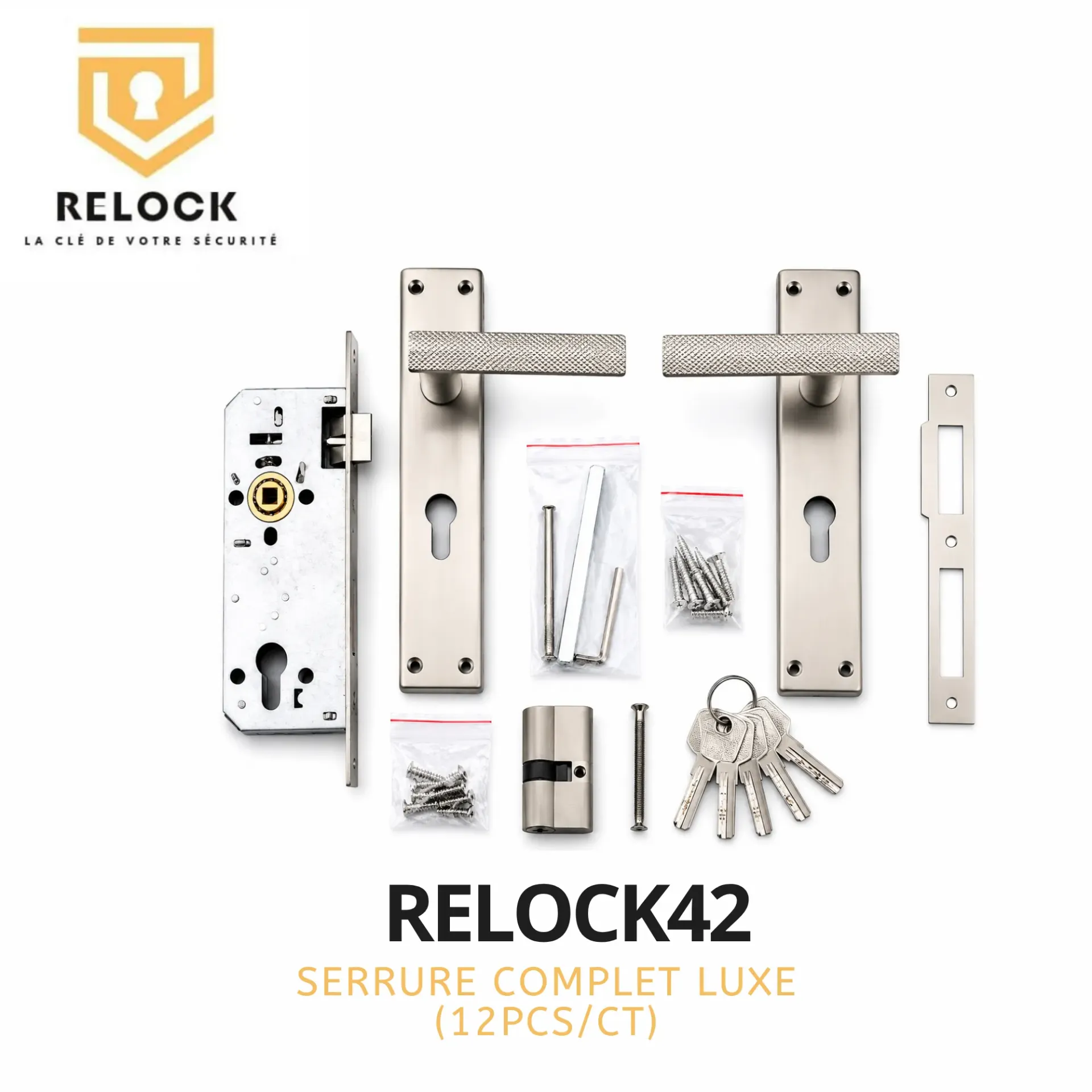 [RELOCK42] Serrure complet luxe RELOCK (12pcs/ct)